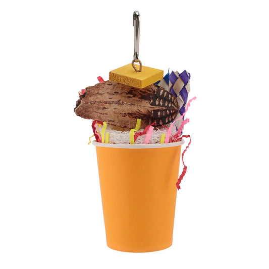 Bird Chewing Shredding Foraging Toys Colorful Encourage Instinct Bird Shredded Paper Toys for Small Medium Parrot Birds